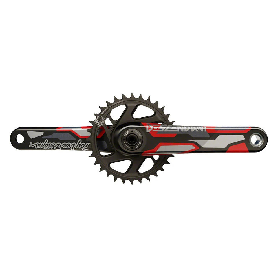 Bielas Truvativ Descendant Colab Troy Lee Designs Eagle DUB Boost 32T (Carbón) Rojo