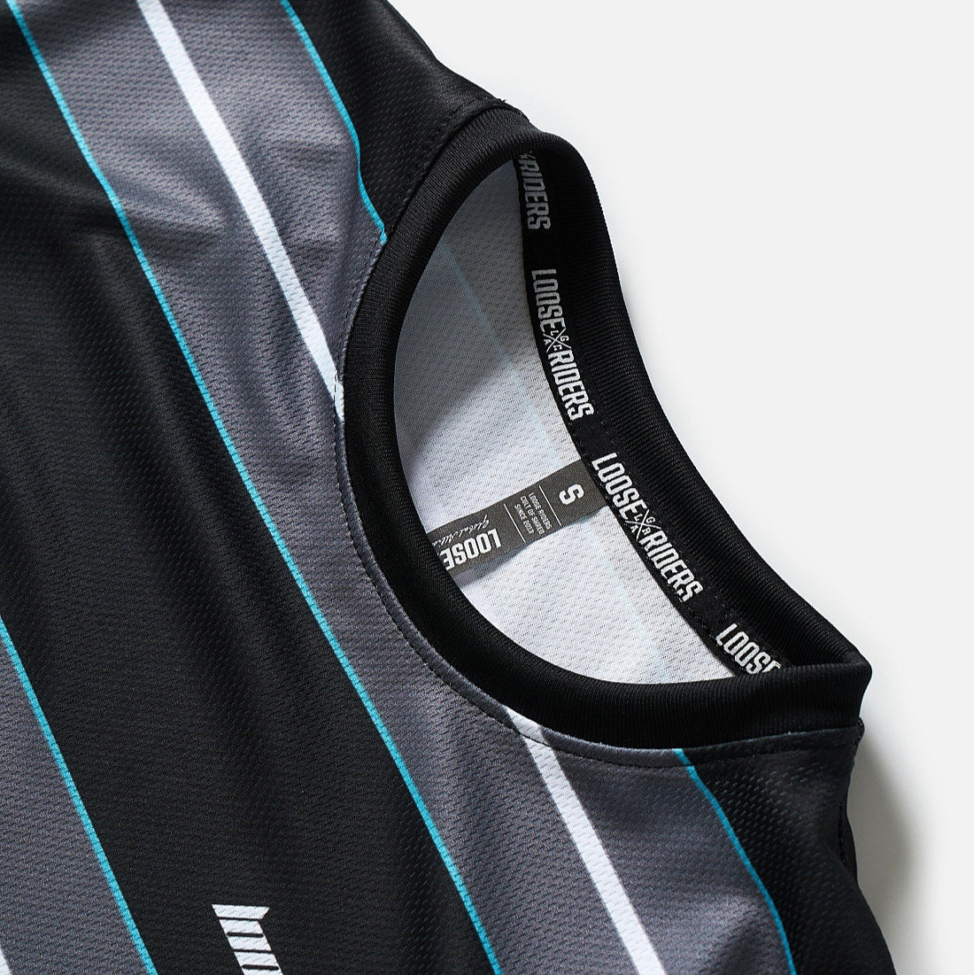 Jersey Manga Larga Loose Riders Striped BLACK