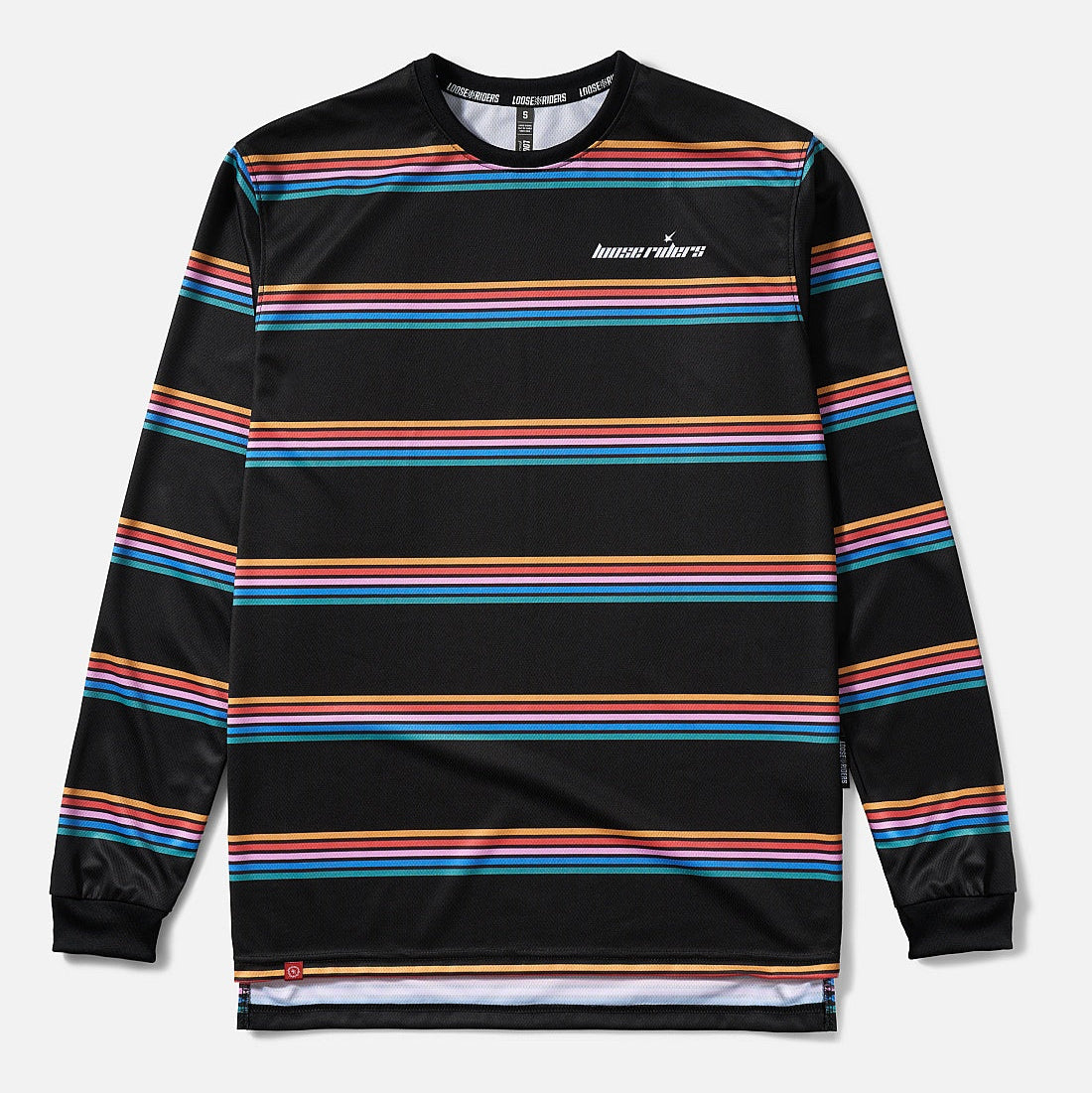 Jersey Manga Larga Loose Riders Striped Color