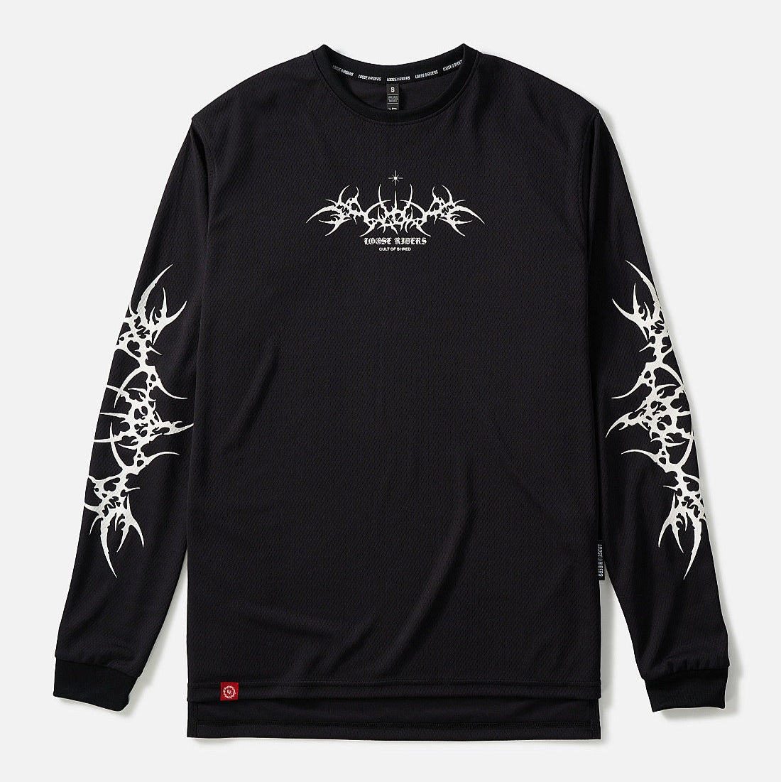 Jersey Loose Riders Manga Larga Tribe Black