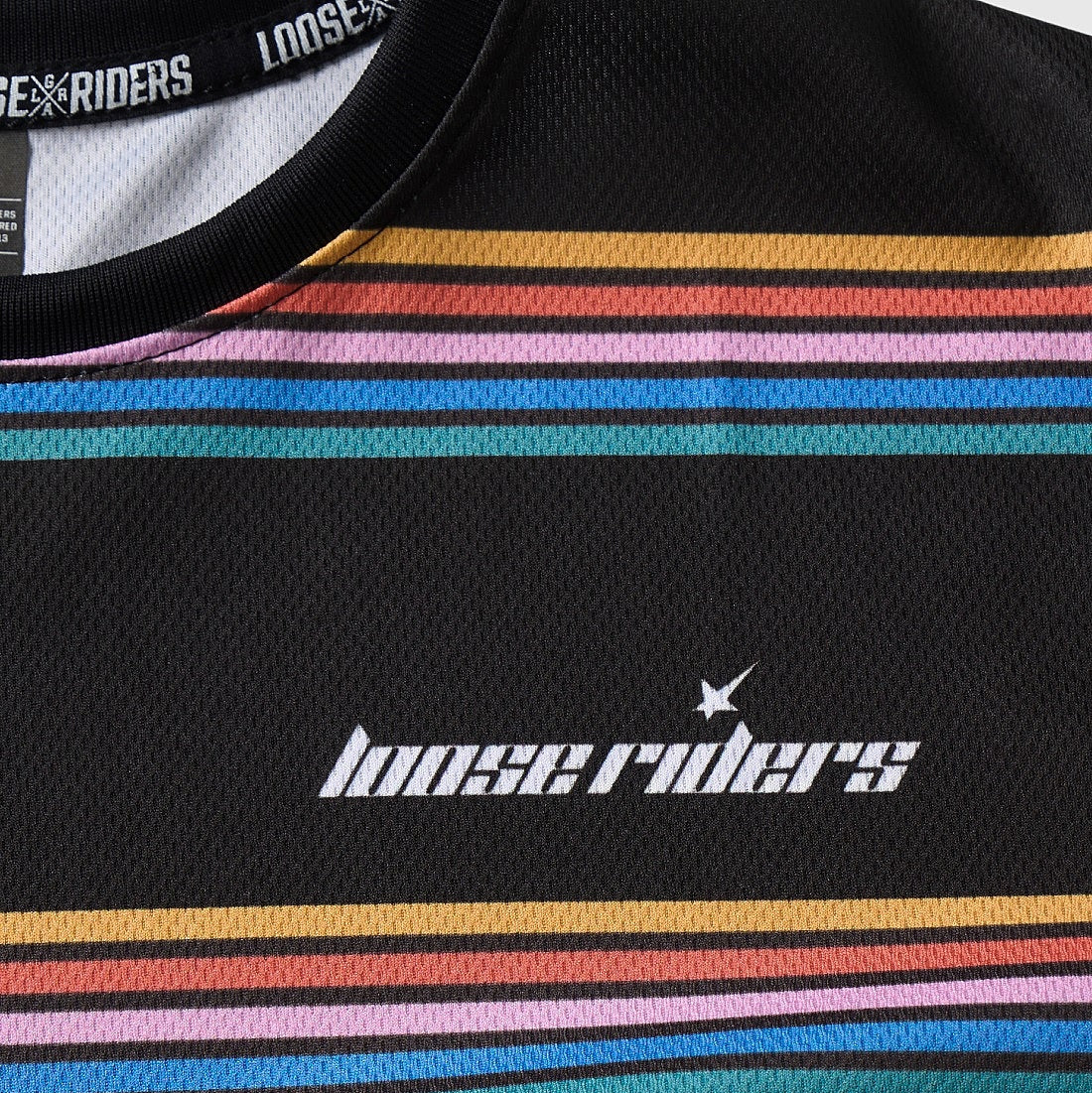 Jersey Manga Corta Loose Riders Stripes Color