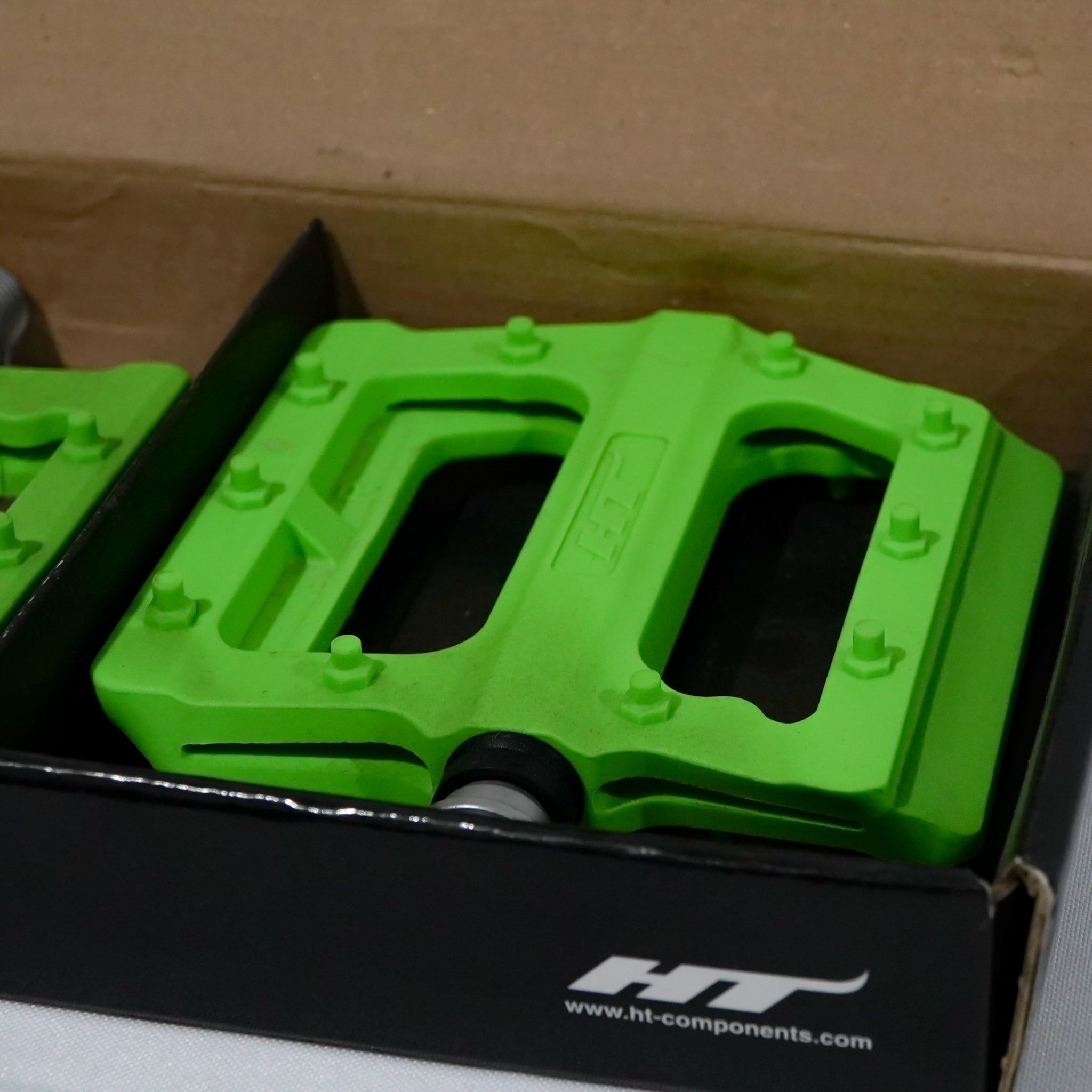 Pedales HT PA12 Flats Green