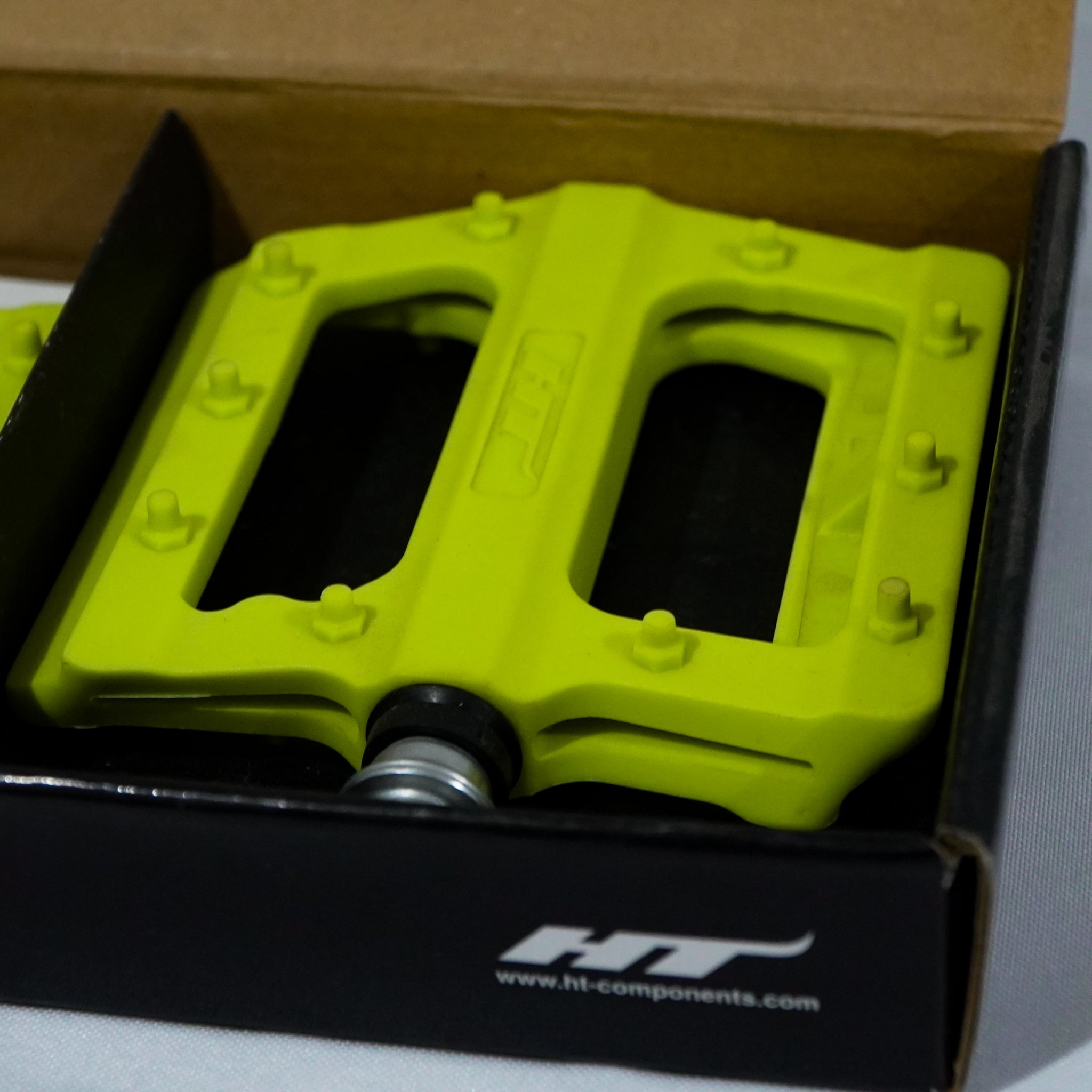 Pedales HT PA12 Flats Verde