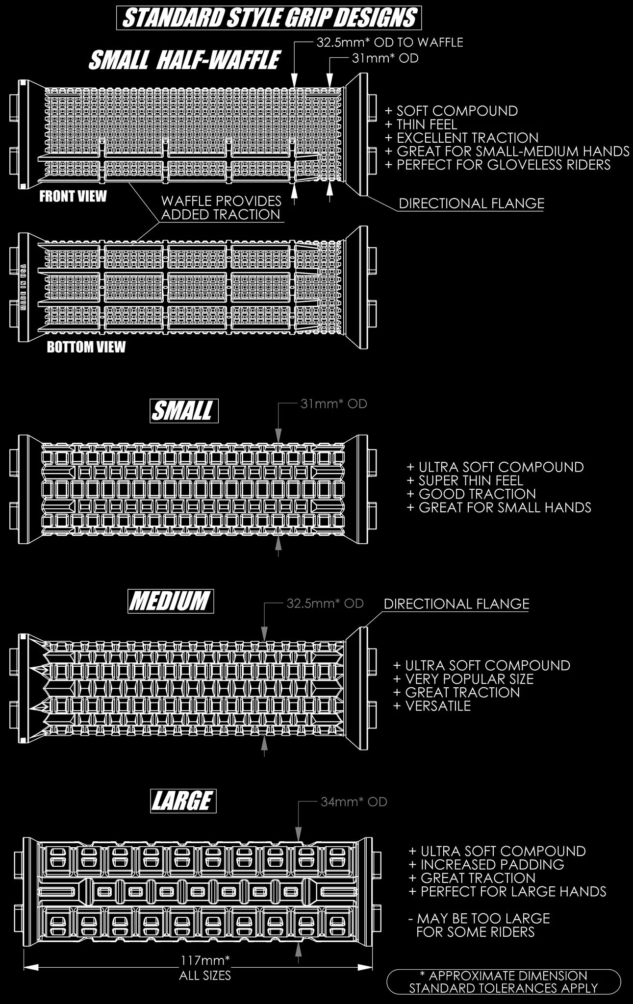 Puños Revgrips Pro series Standard Grip System (Medium)