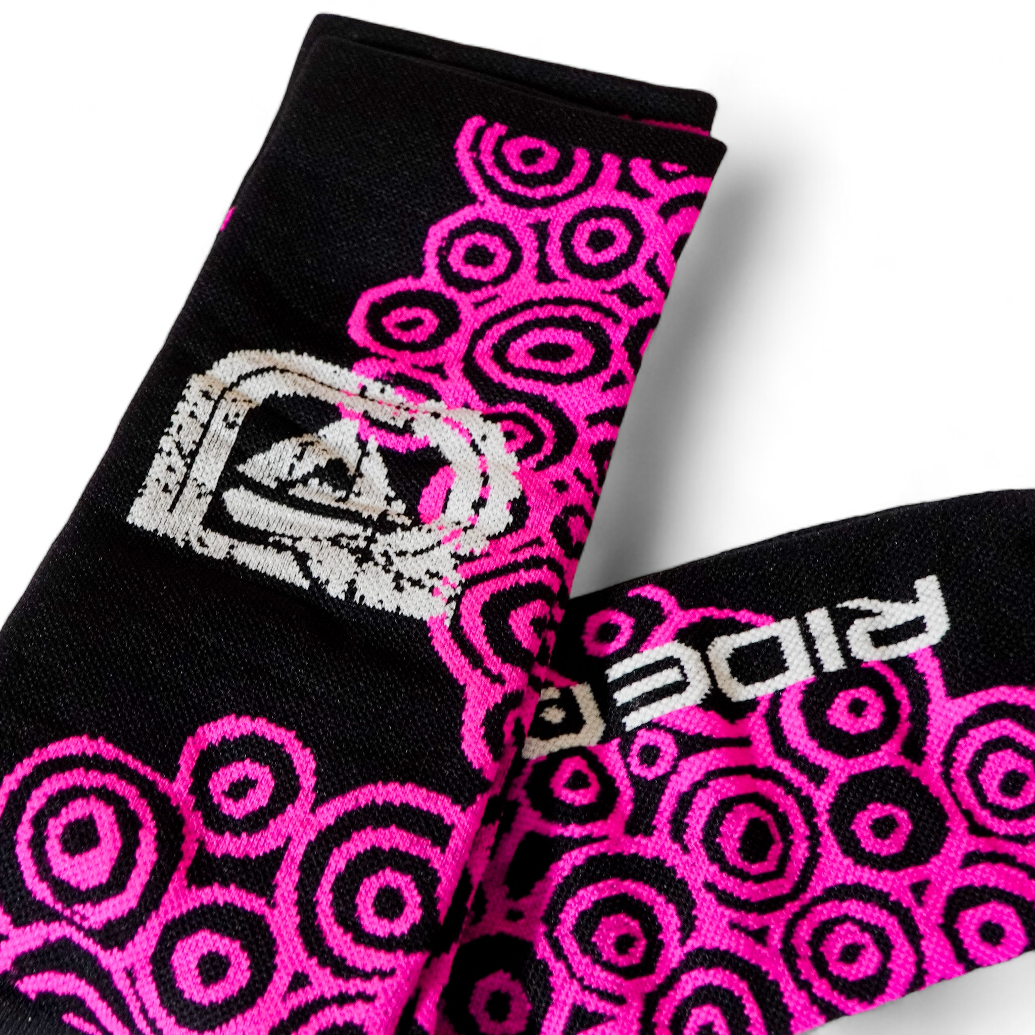 Calcetas Ridepack Grecas Pink (2x1)