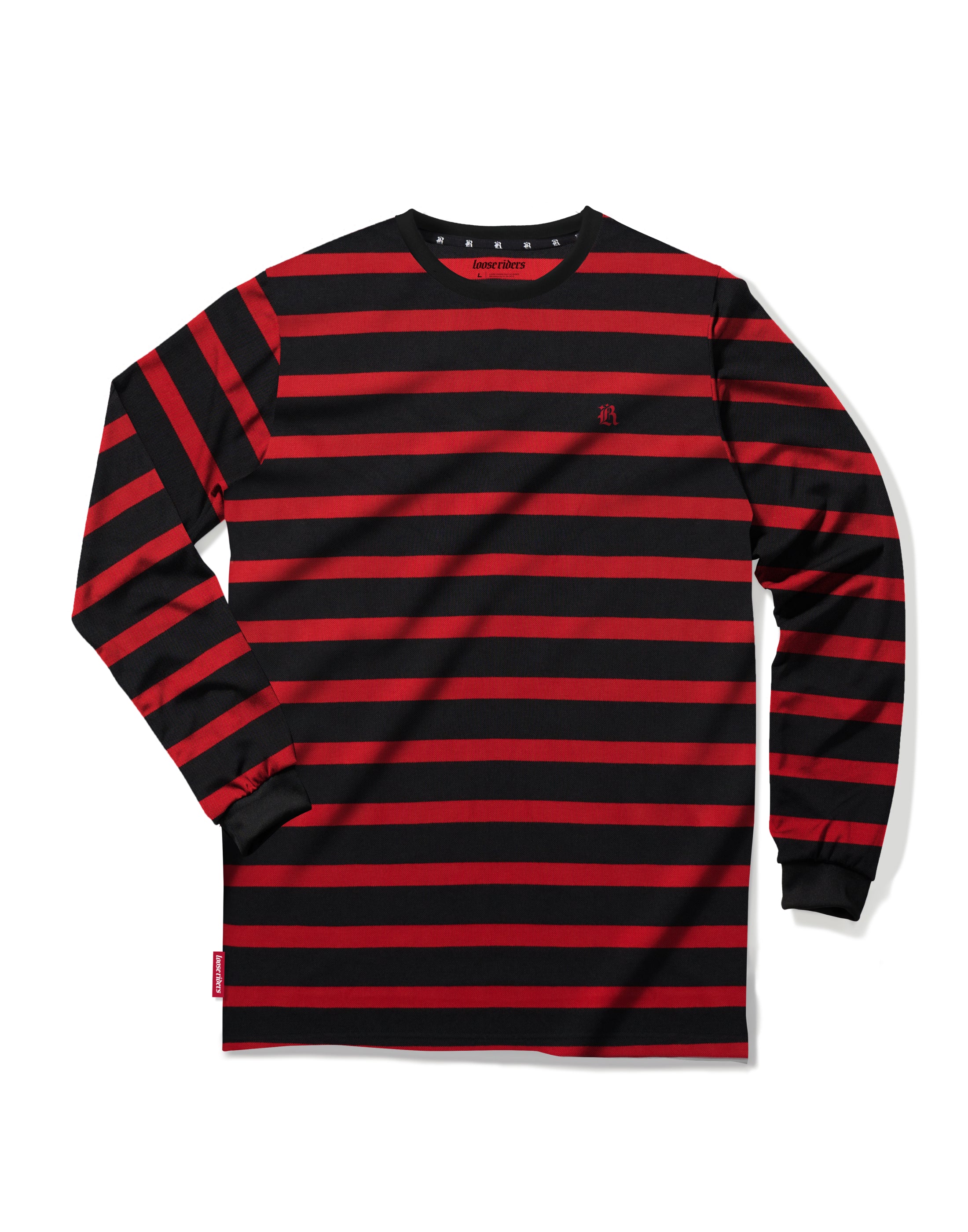 Jersey Tech Tee Loose Riders Austin Black Red