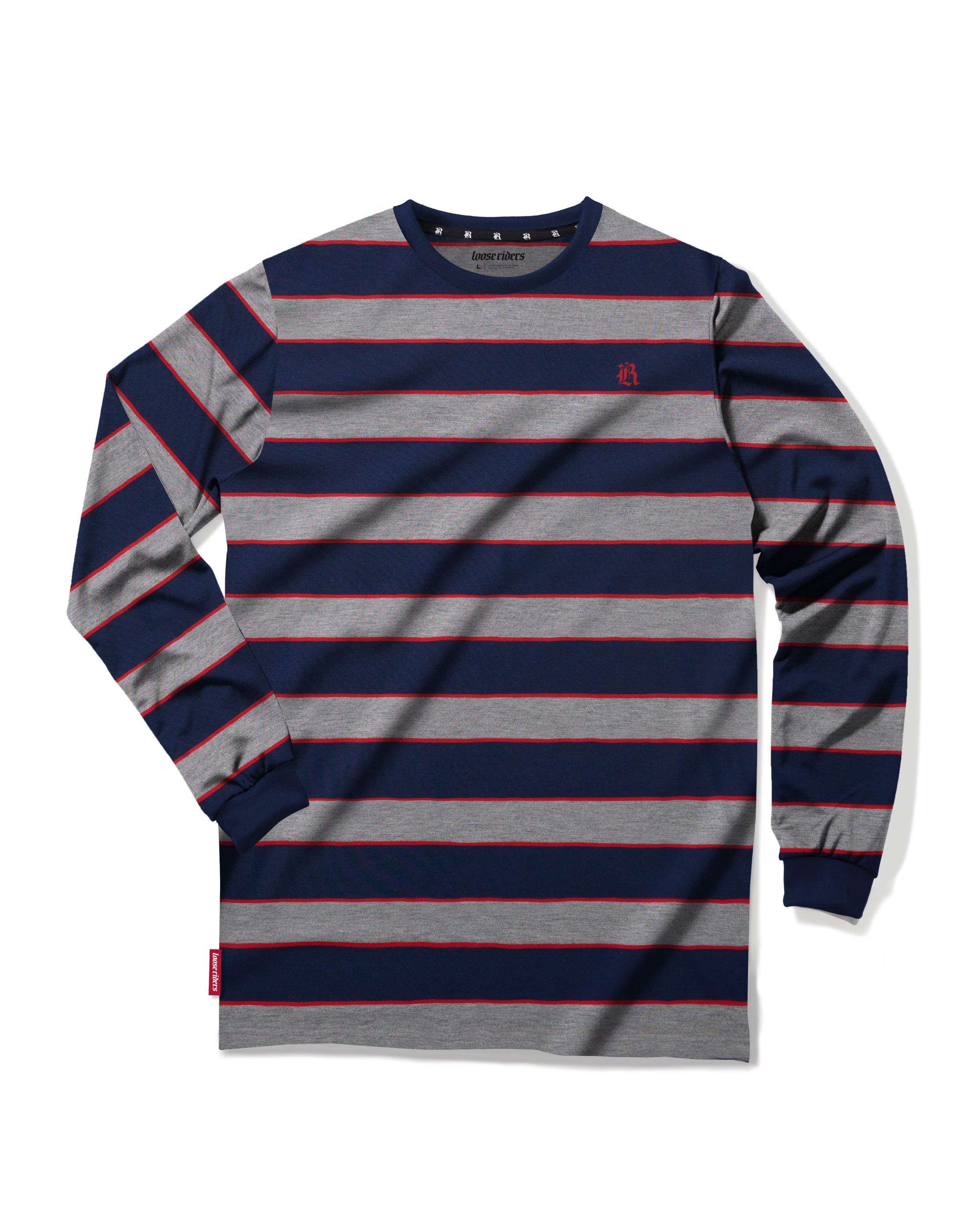 Jersey Tech Tee Loose Riders Austin Grey Red