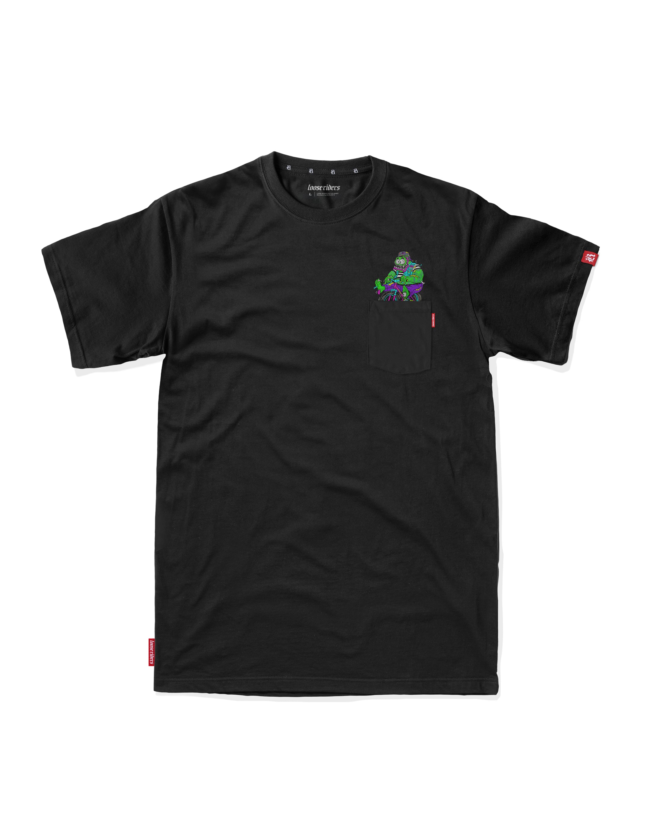 Jersey Tech Tee Loose Riders Dirtbag Black