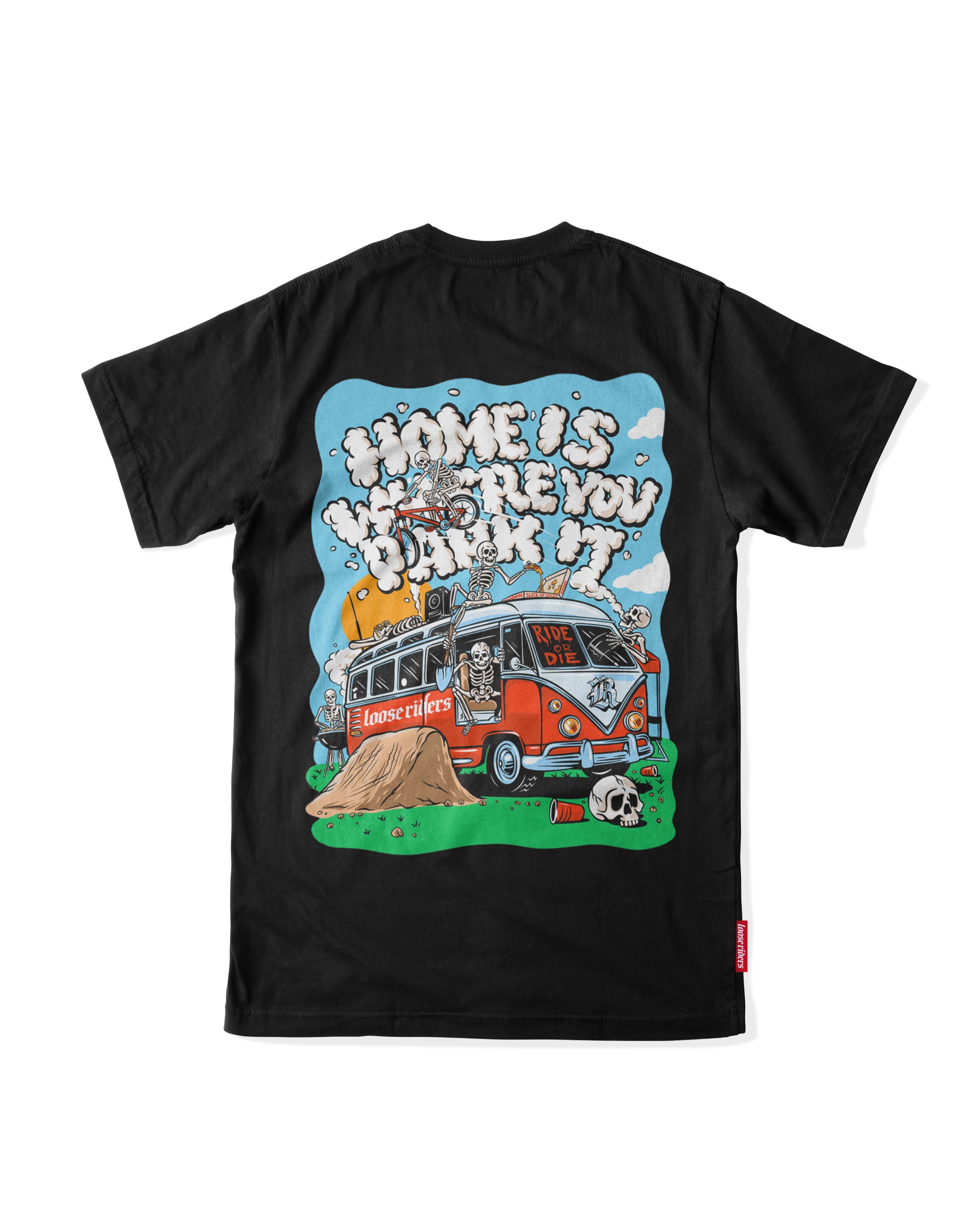 Jersey Tech Tee Loose Riders Van Park Black