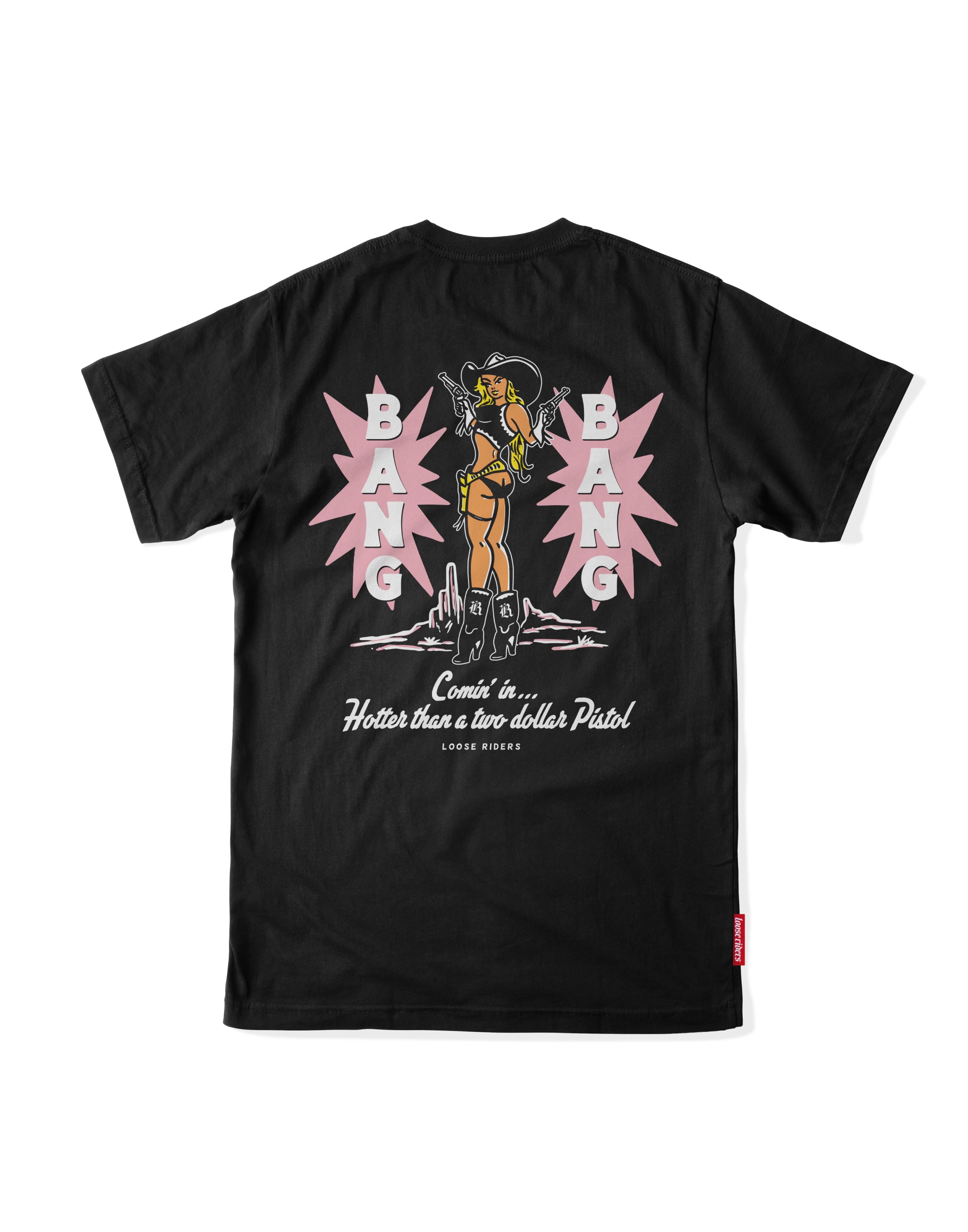 Jersey Tech Tee Loose Riders Bang Bang Black