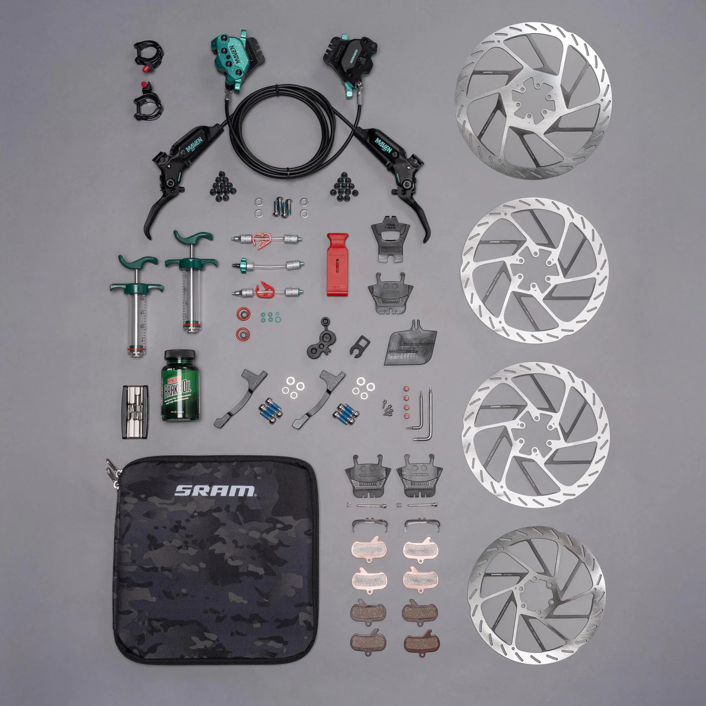 Frenos Maven Ultimate Teal Splatter (Kit) 2025