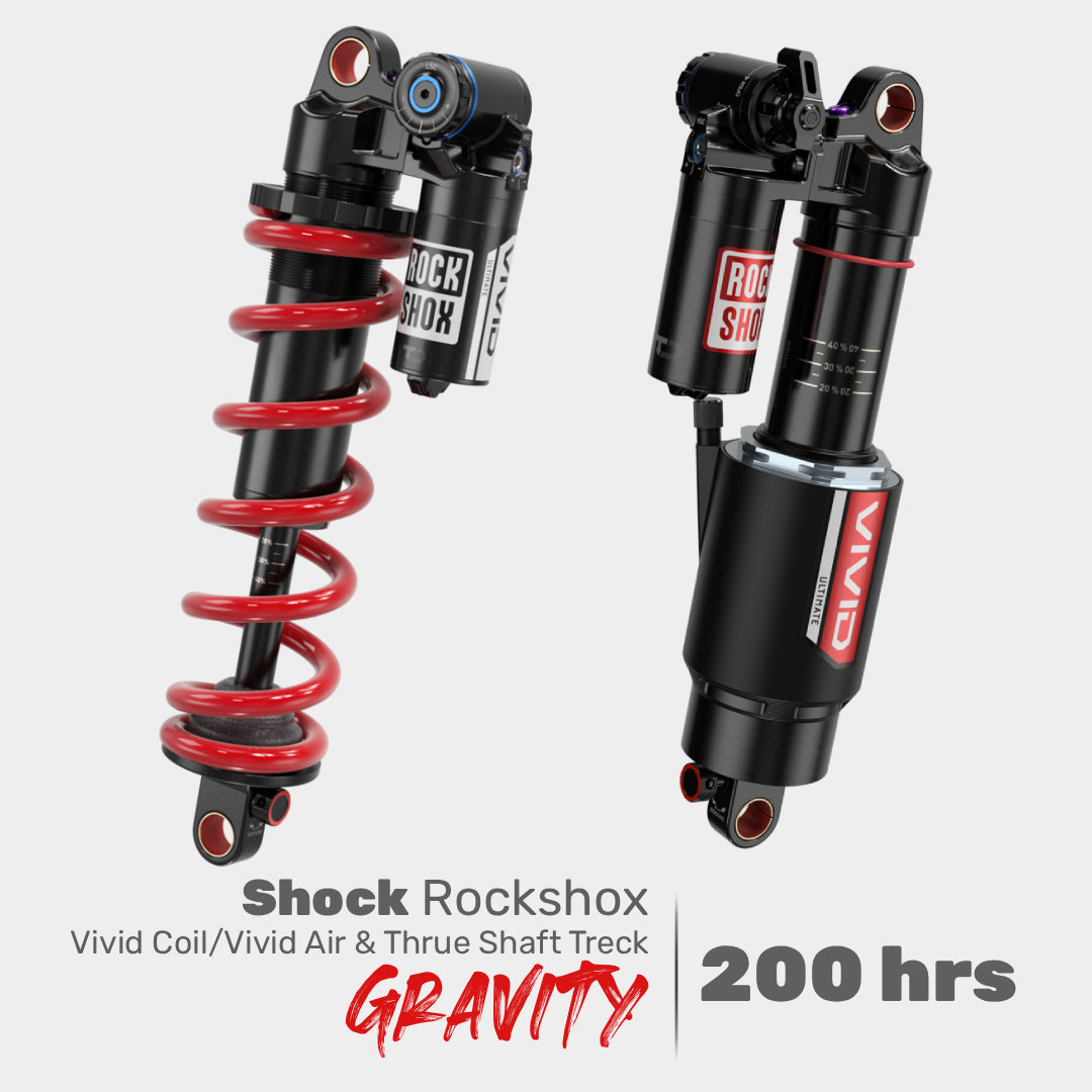Servicio Shock Rockshox Gravity Vivid Coil/Vivid Air & Thru Shaft Trek 200 horas