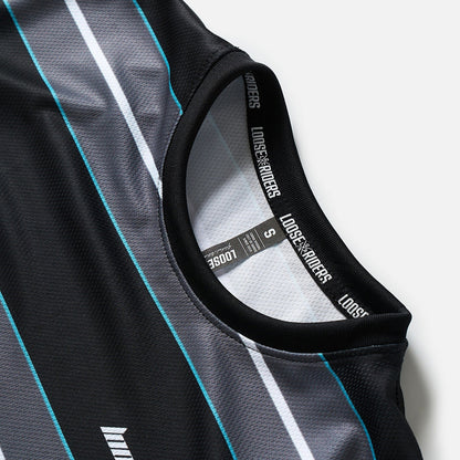Jersey Manga Larga Loose Riders Striped BLACK