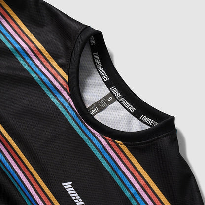 Jersey Manga Larga Loose Riders Striped Color