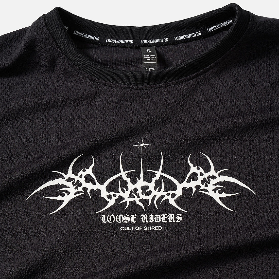 Jersey Loose Riders Manga Larga Tribe Black