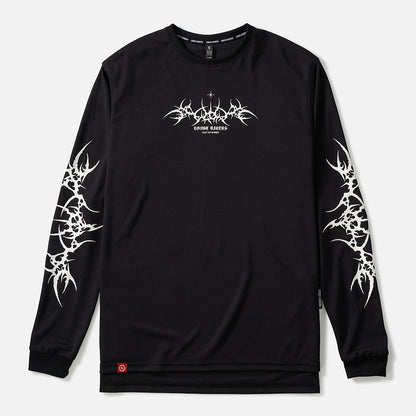 Jersey Loose Riders Manga Larga Tribe Black