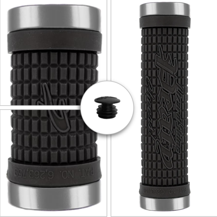 Puños Lizard Skins PEATY Lock-On Negro