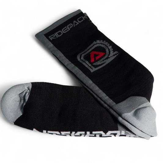Calcetas Ridepack Logo Gris (2x1)