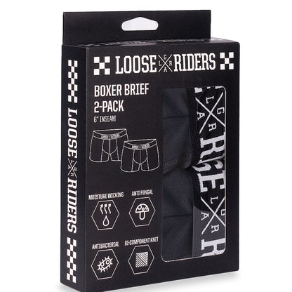 Boxers Brief Loose Riders Black