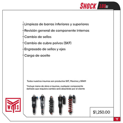Servicio 100 horas SHOCK (Coil/Aire)