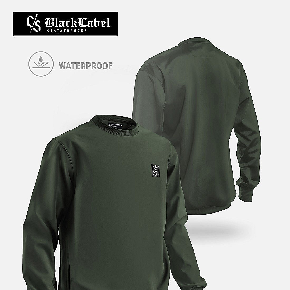 Sudadera Loose Riders C/S Blacklabel Crewneck Army