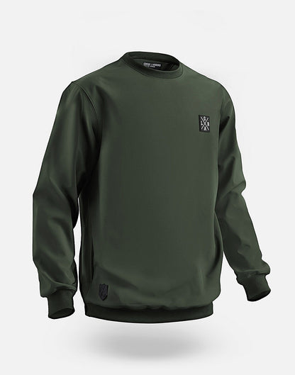 Sudadera Loose Riders C/S Blacklabel Crewneck Army
