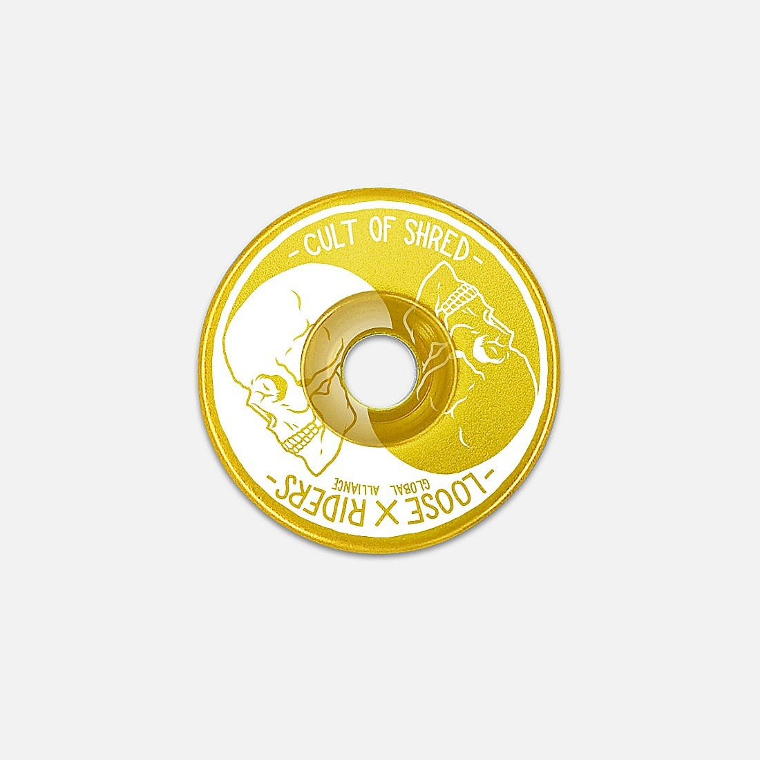 Top Cap Loose Riders Ying Yang Gold