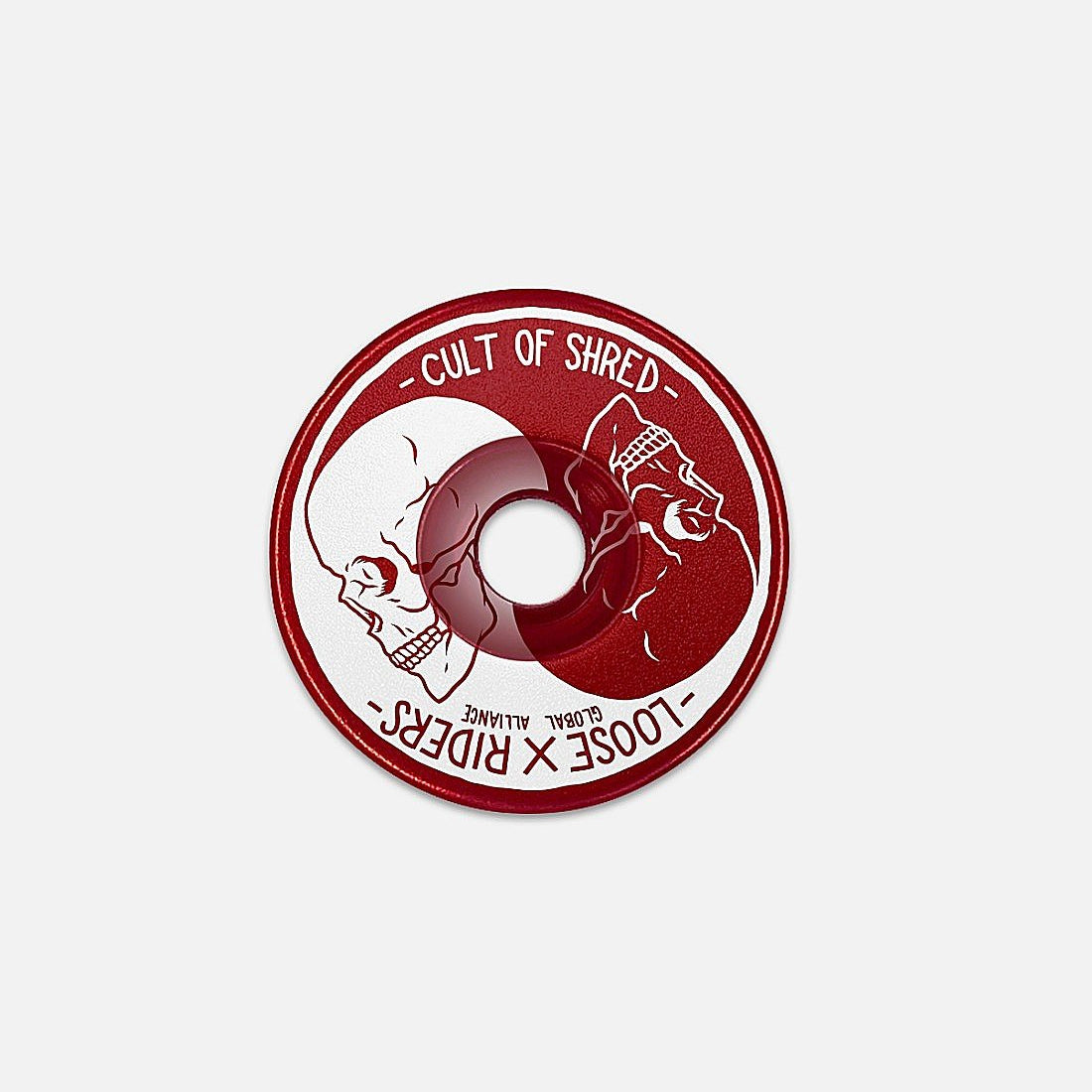 Top Cap Loose Riders Yin Yang Red