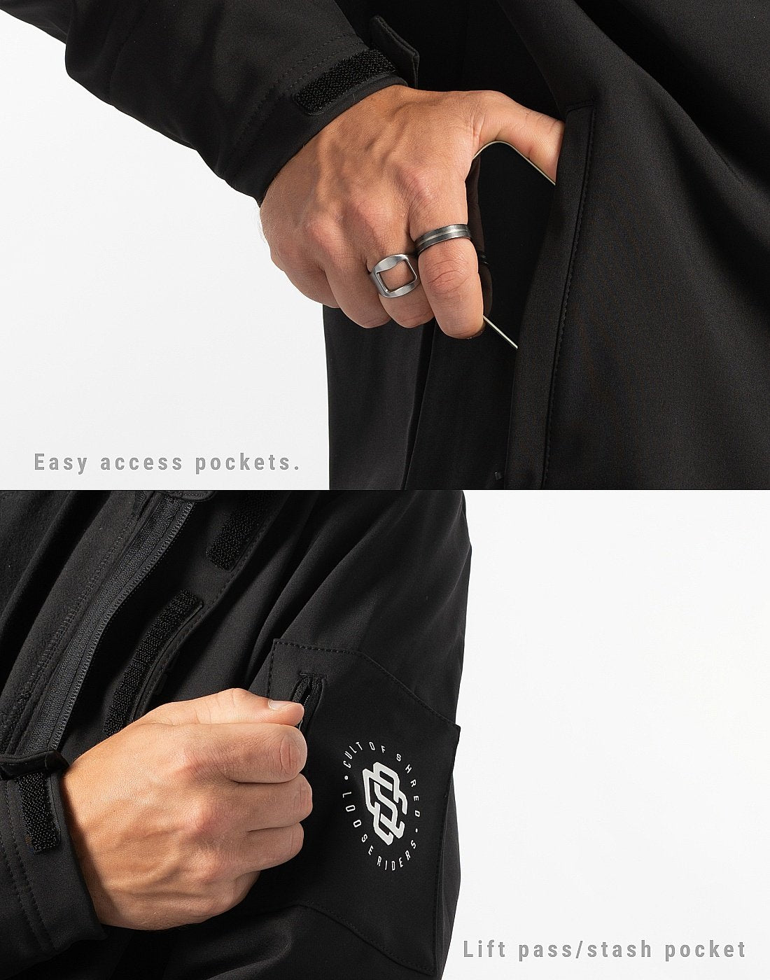 Chamarra Loose Riders MMXIII Black