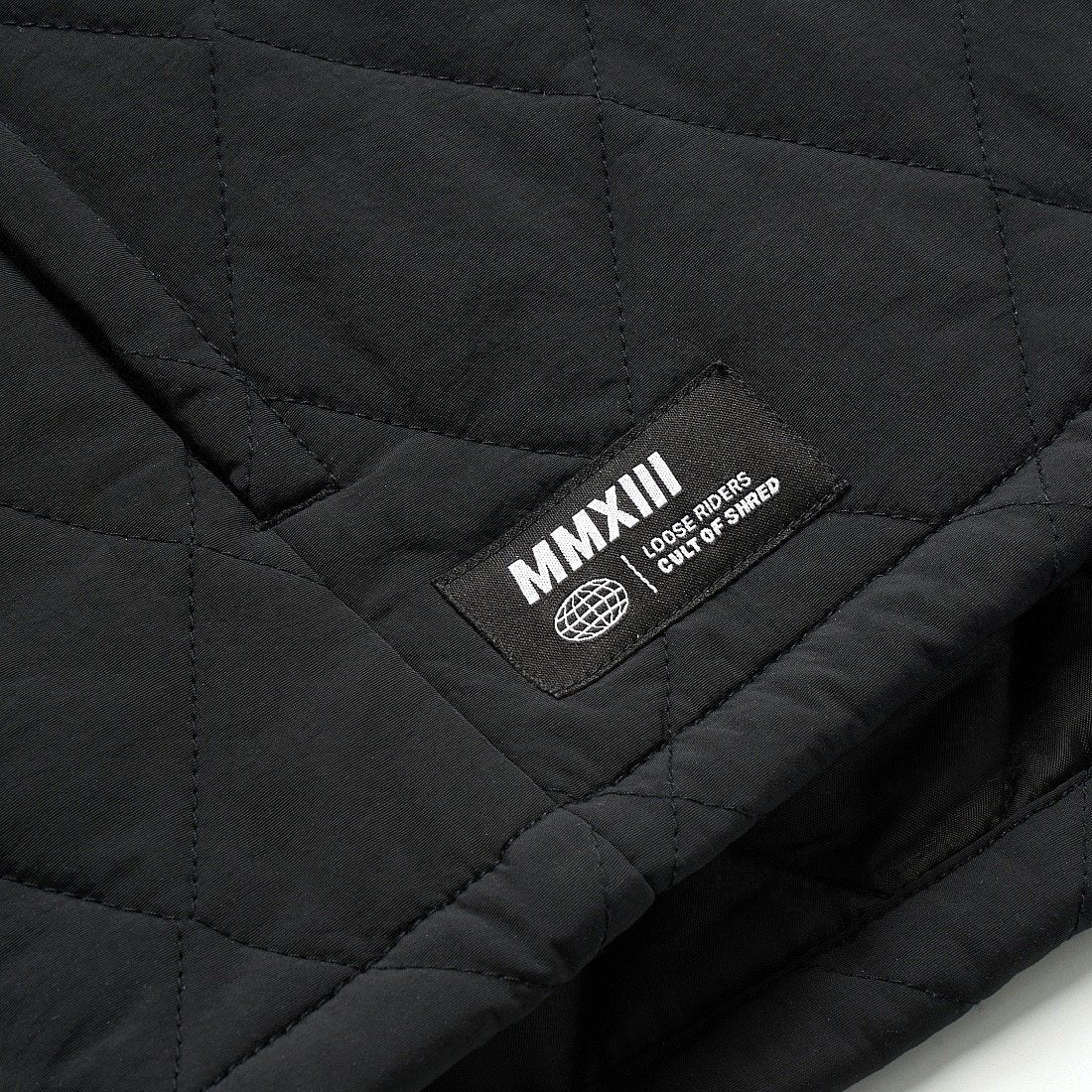 Chaqueta Loose Riders Quilted Shirt Jacket Black