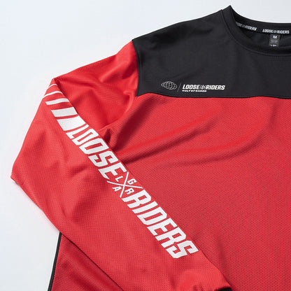 Jersey Manga Larga Loose Riders Sender Red