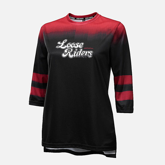Jersey Dama Manga Larga Loose Riders Rebel Red