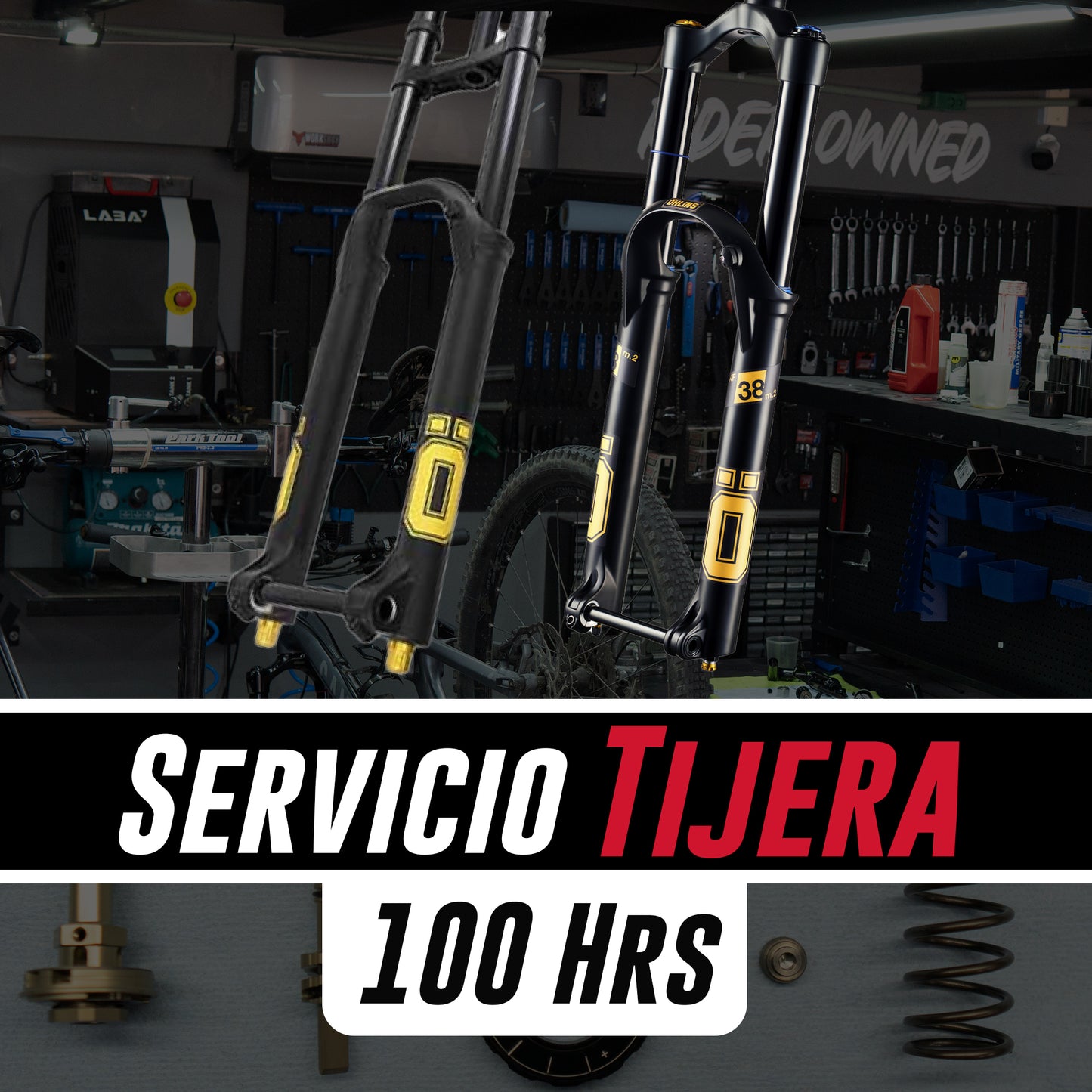 Servicio Tijera Ohlins 100 horas