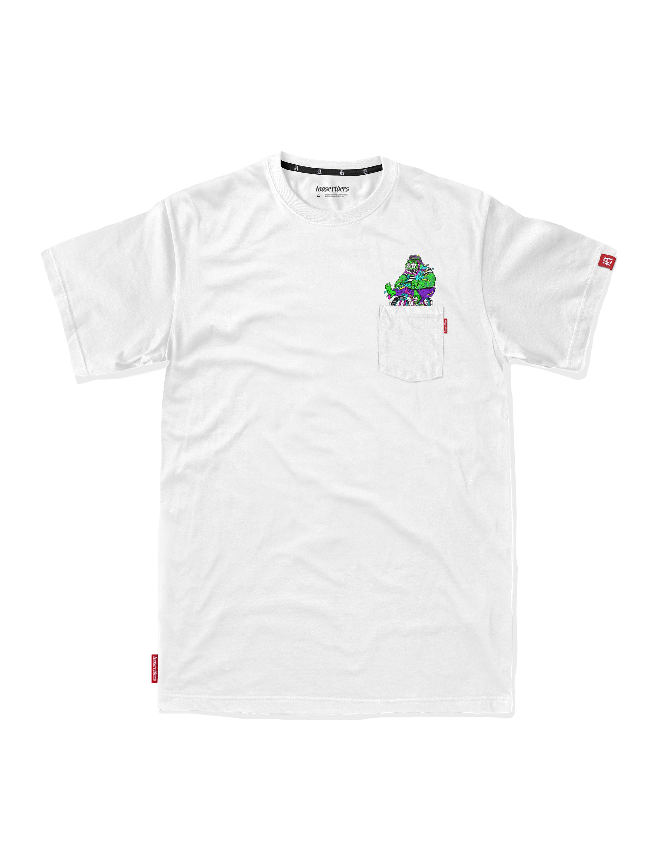 Jersey Tech Tee Loose Riders Dirtbag White