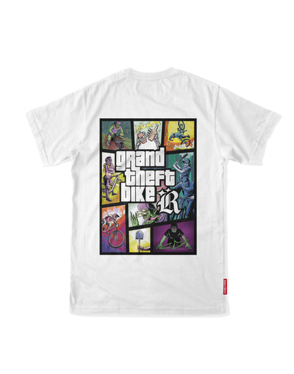 Jersey Tech Tee Loose Riders Grand Theft Bike White