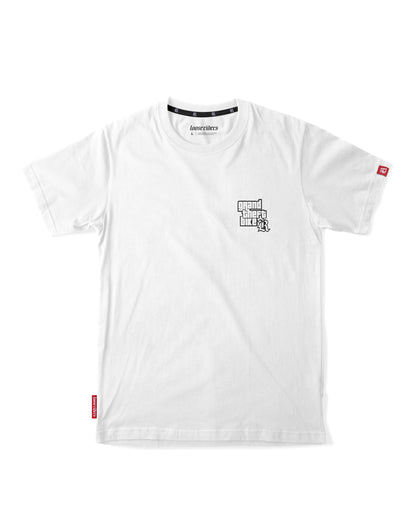 Jersey Tech Tee Loose Riders Grand Theft Bike White