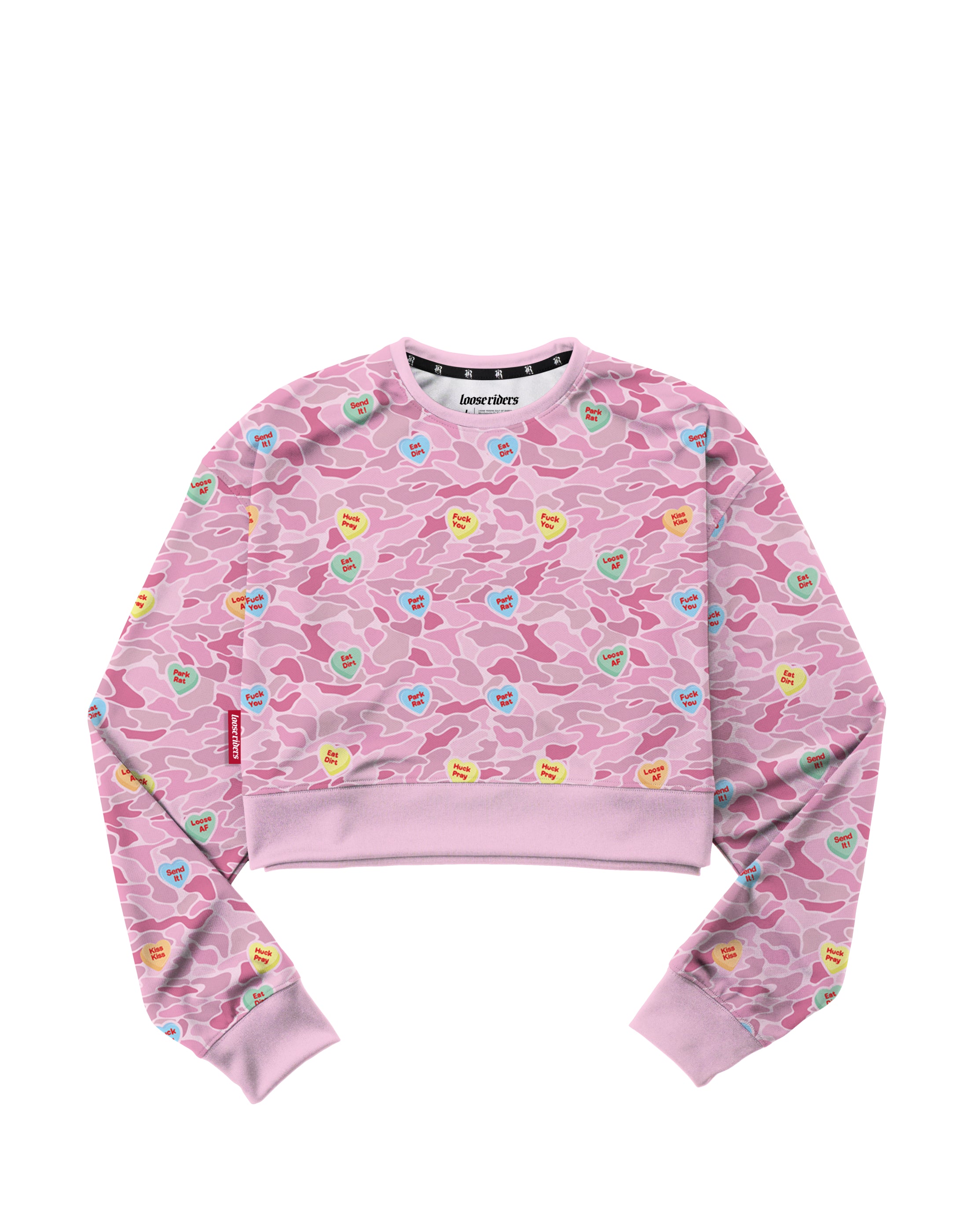 Jersey Top Loose Riders Candy Hearts Allover (Dama)