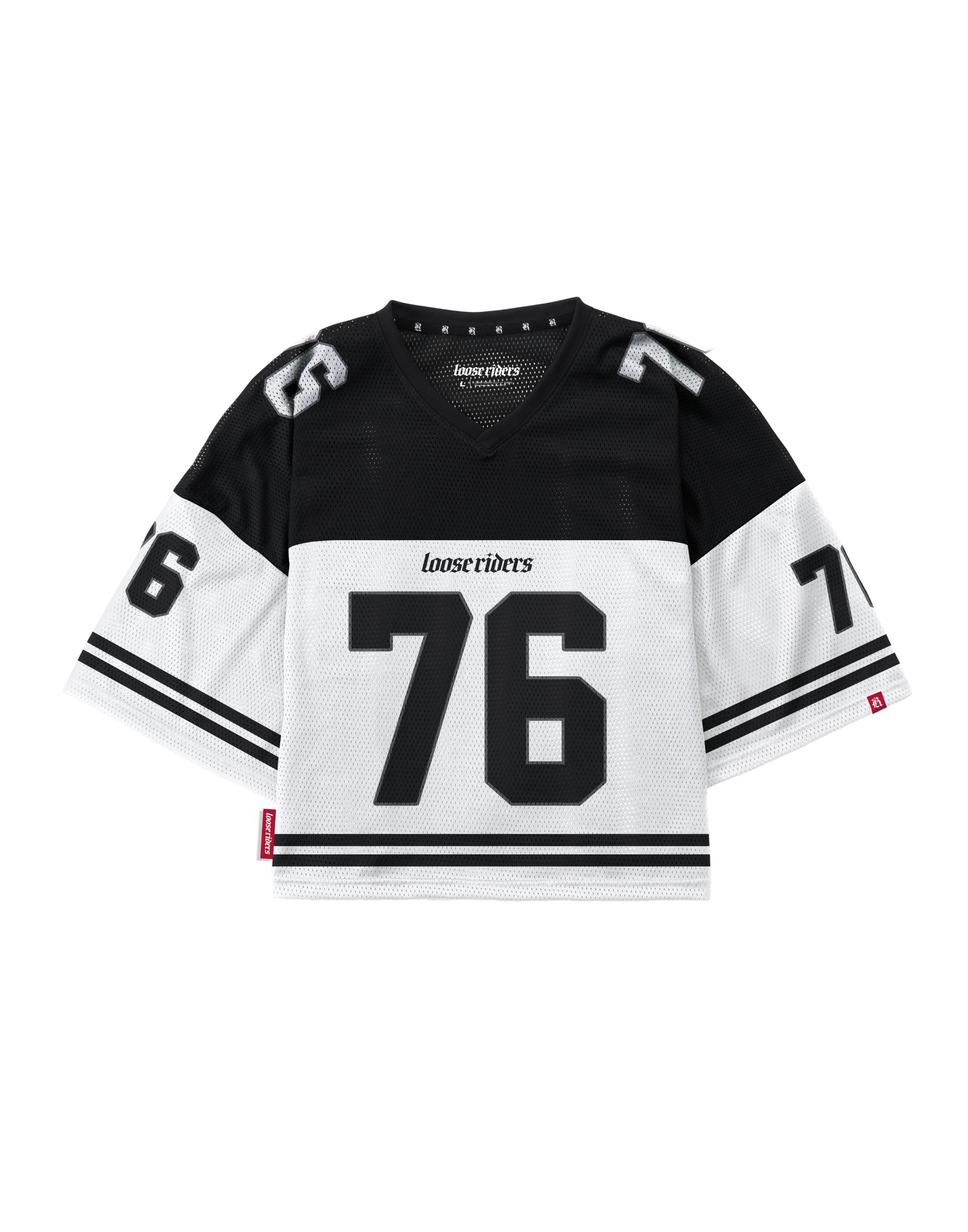 Jersey Top Loose Riders Manga Corta 76 White (Dama)
