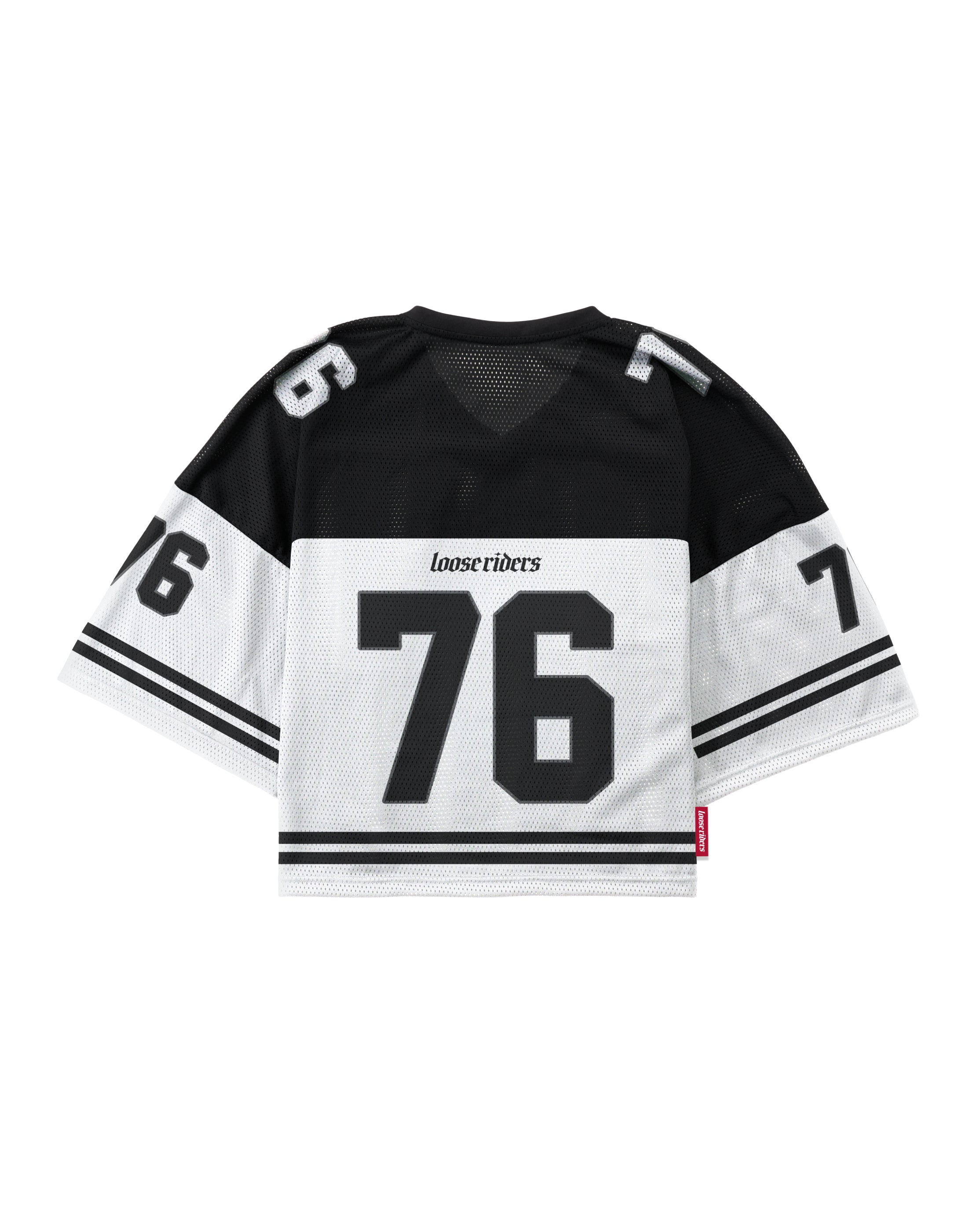 Jersey Top Loose Riders Manga Corta 76 White (Dama)