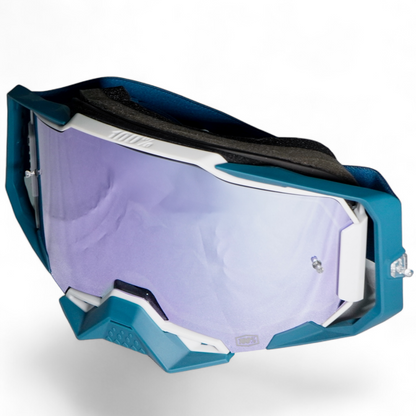 Goggles 100% Armega Albar Flash Silver Lens