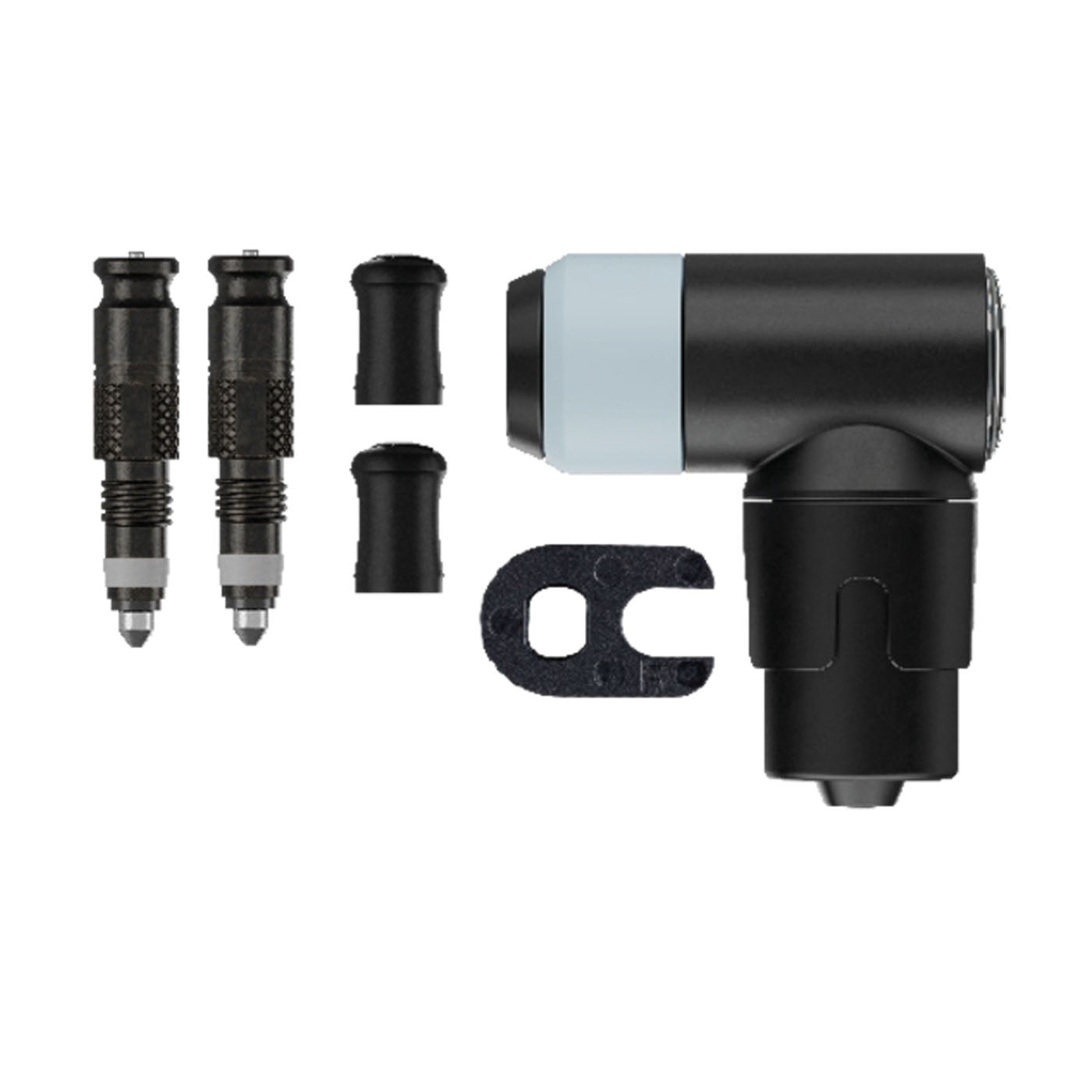 Valvula SCHWALBE Juego de Conversión SV-SCV + Cabeza de Bomba (2 Válvulas SCV, 1 Llave, 2 Tapones, 1 Cabeza de Bomba)