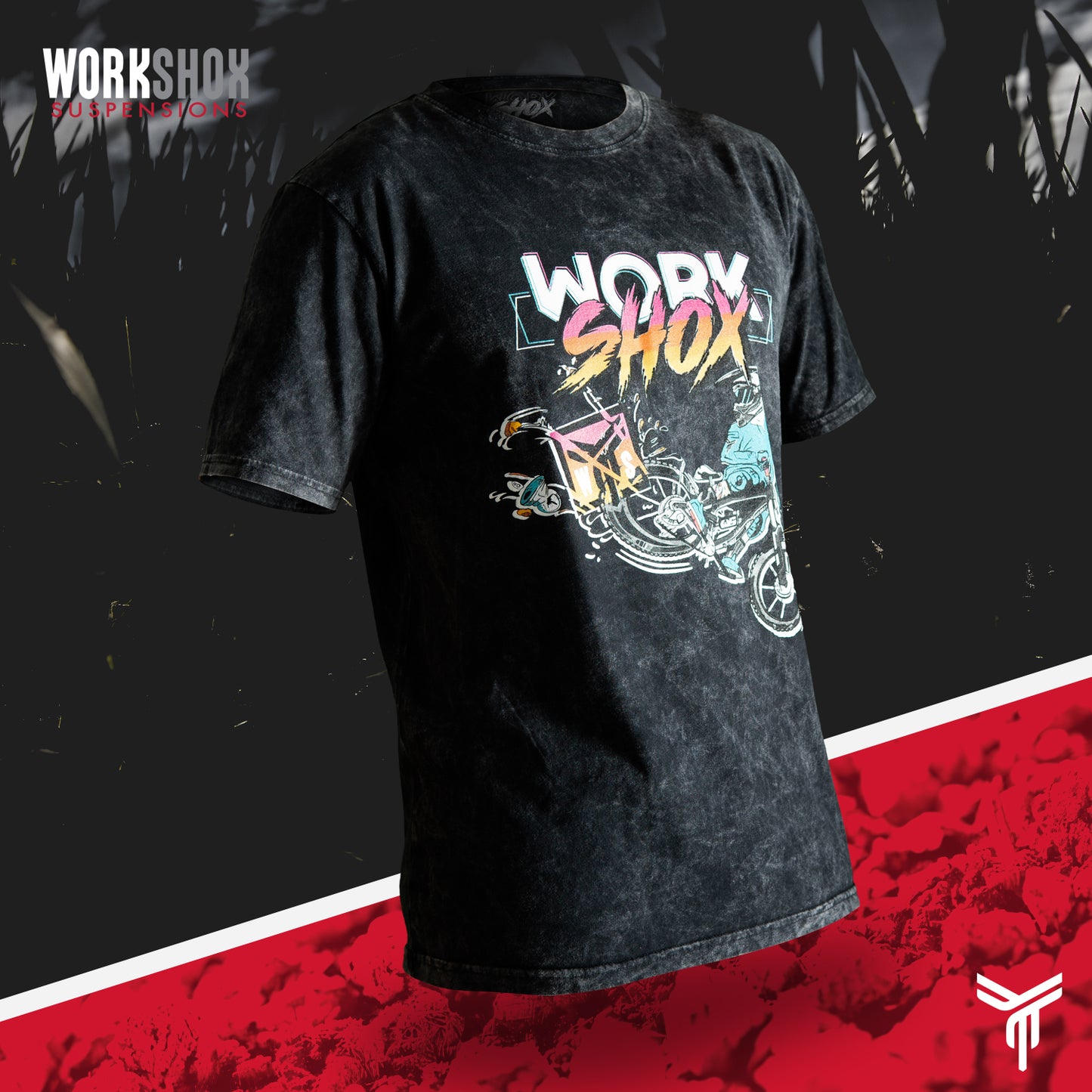 Playera Oficial Workshox Stone Wash